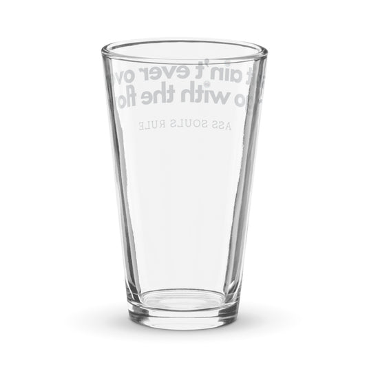 Go With the Flow shaker pint glass