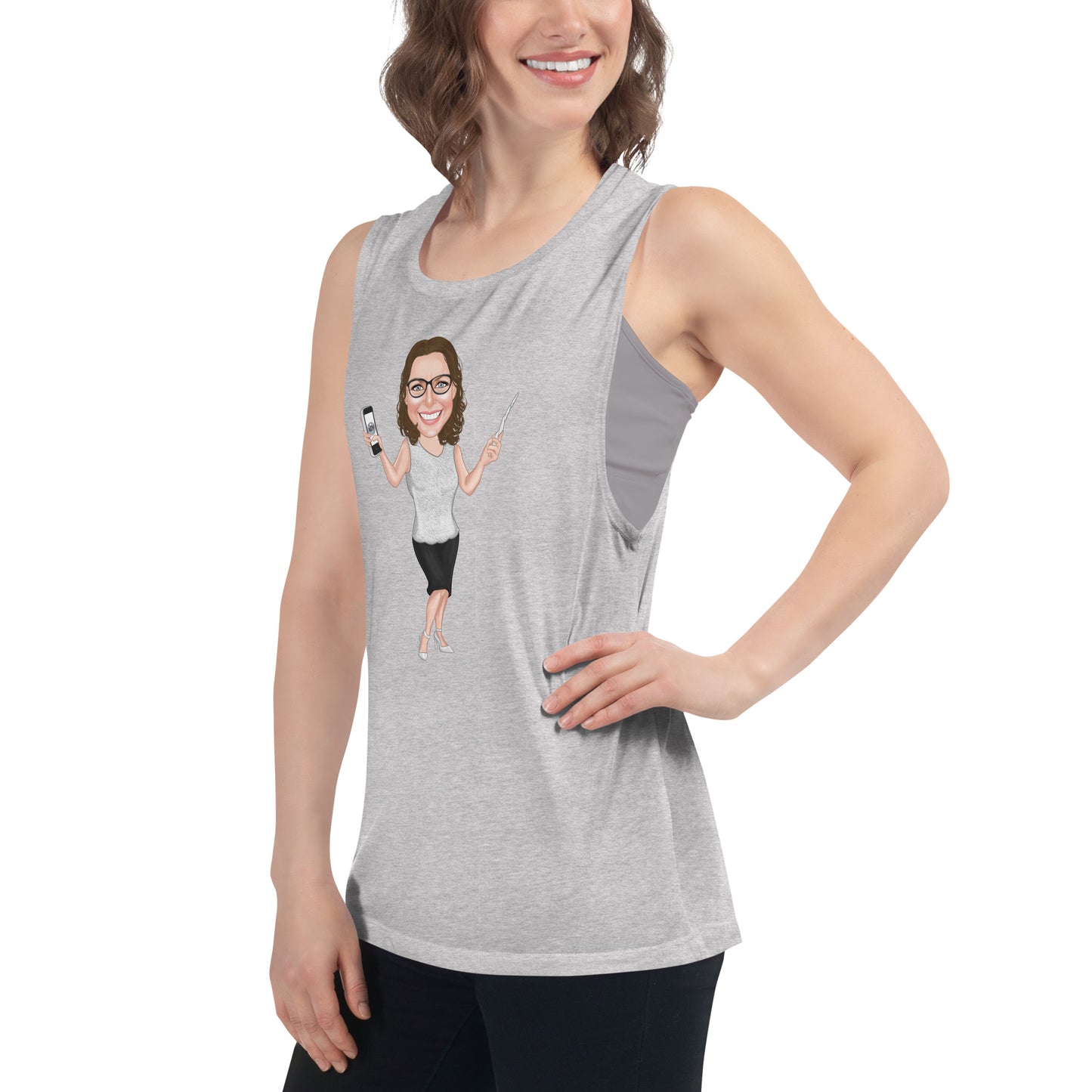 Atlas Scribe ladies’ muscle tank