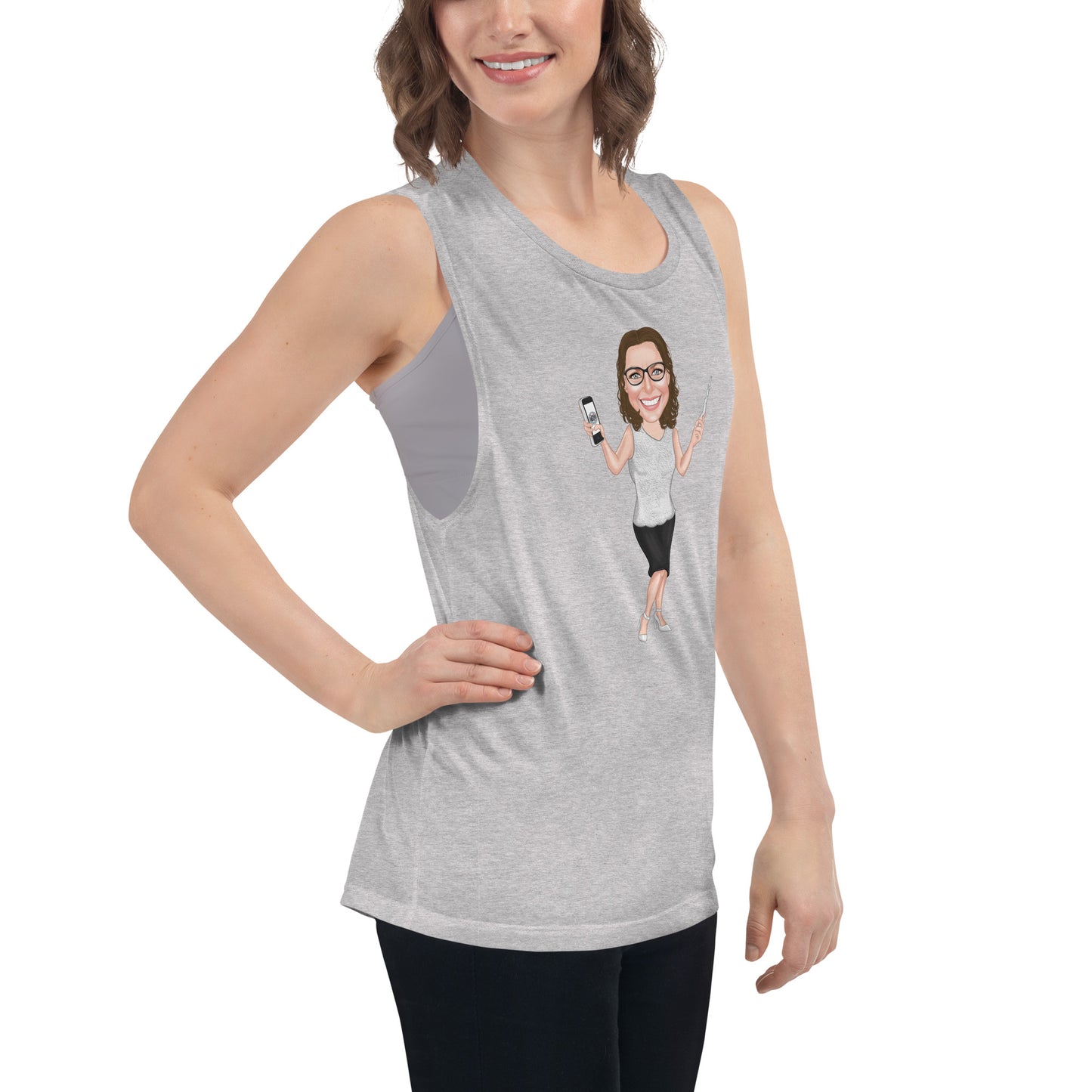 Atlas Scribe ladies’ muscle tank