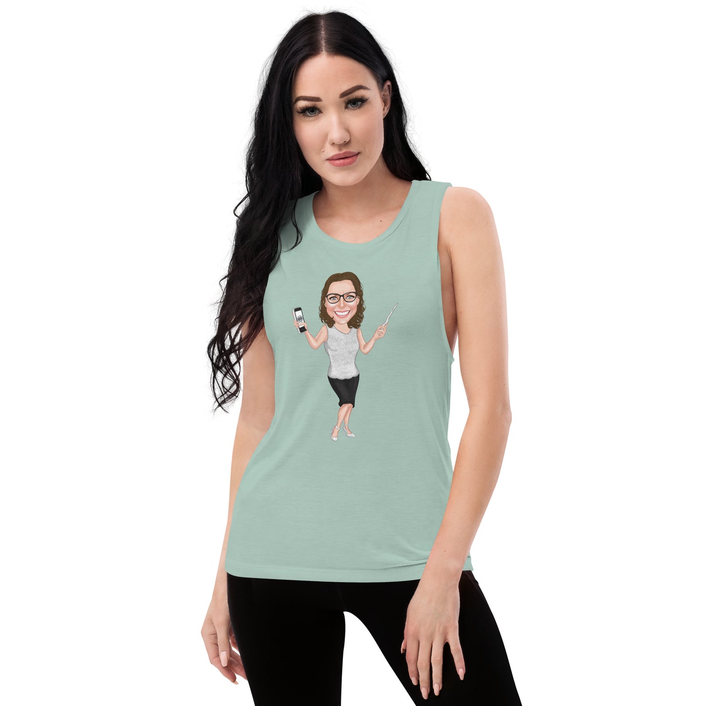 Atlas Scribe ladies’ muscle tank