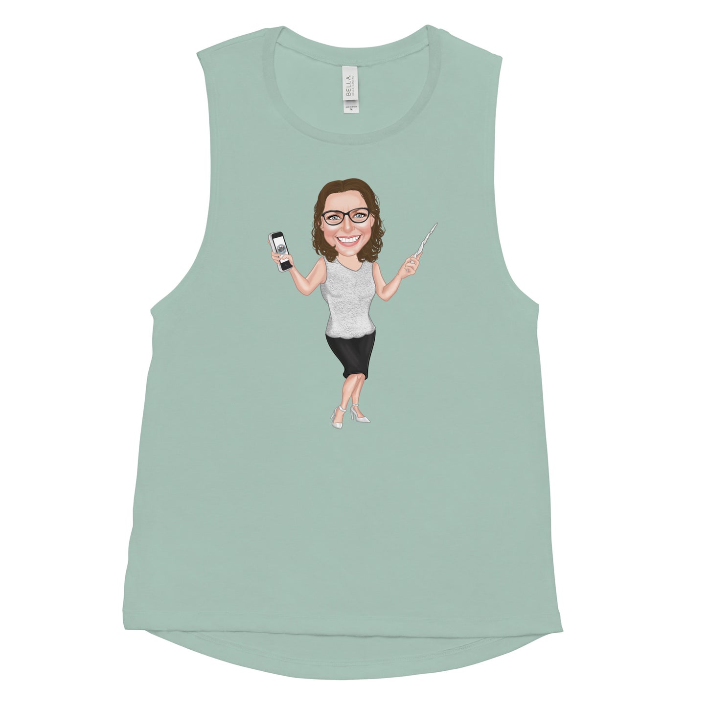 Atlas Scribe ladies’ muscle tank