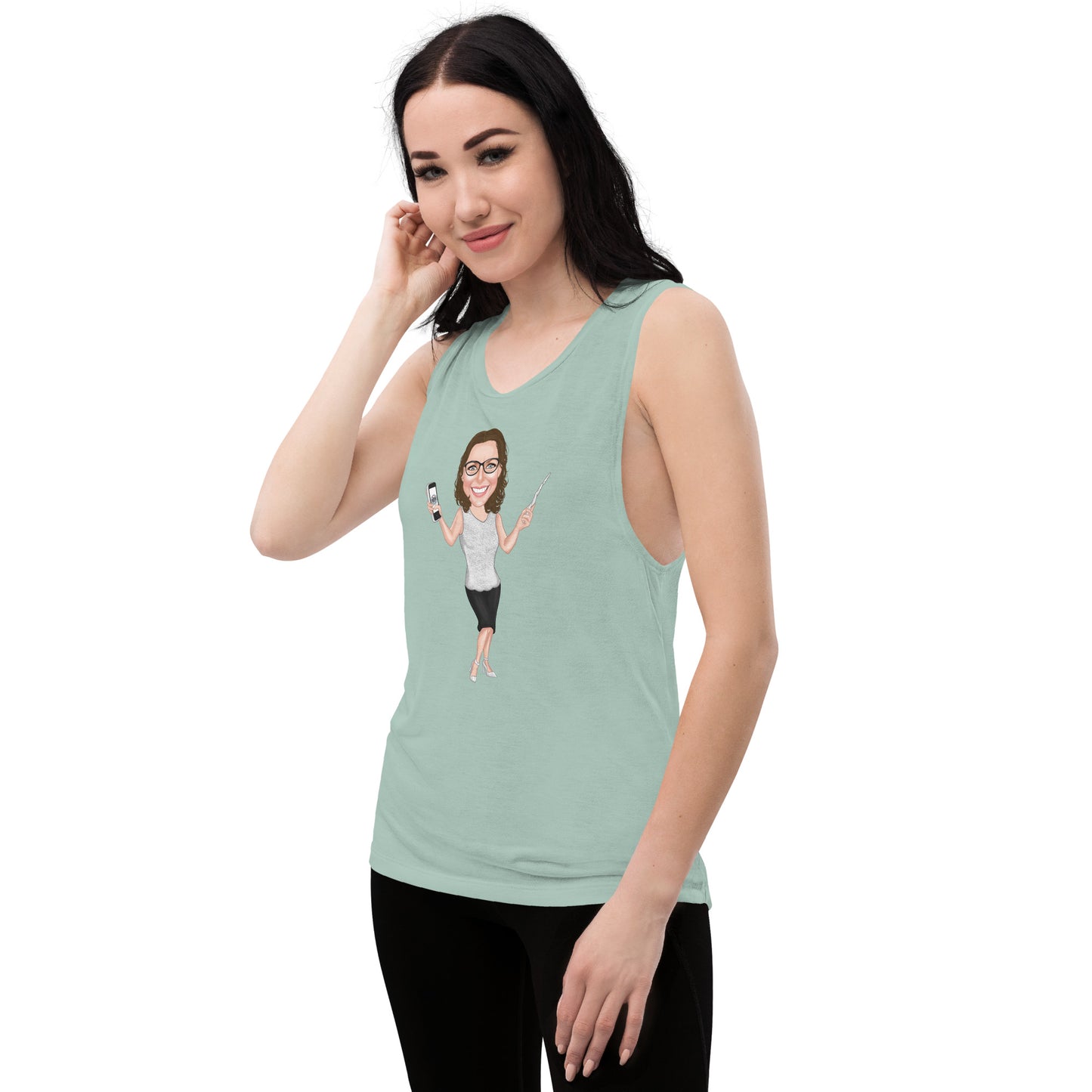 Atlas Scribe ladies’ muscle tank