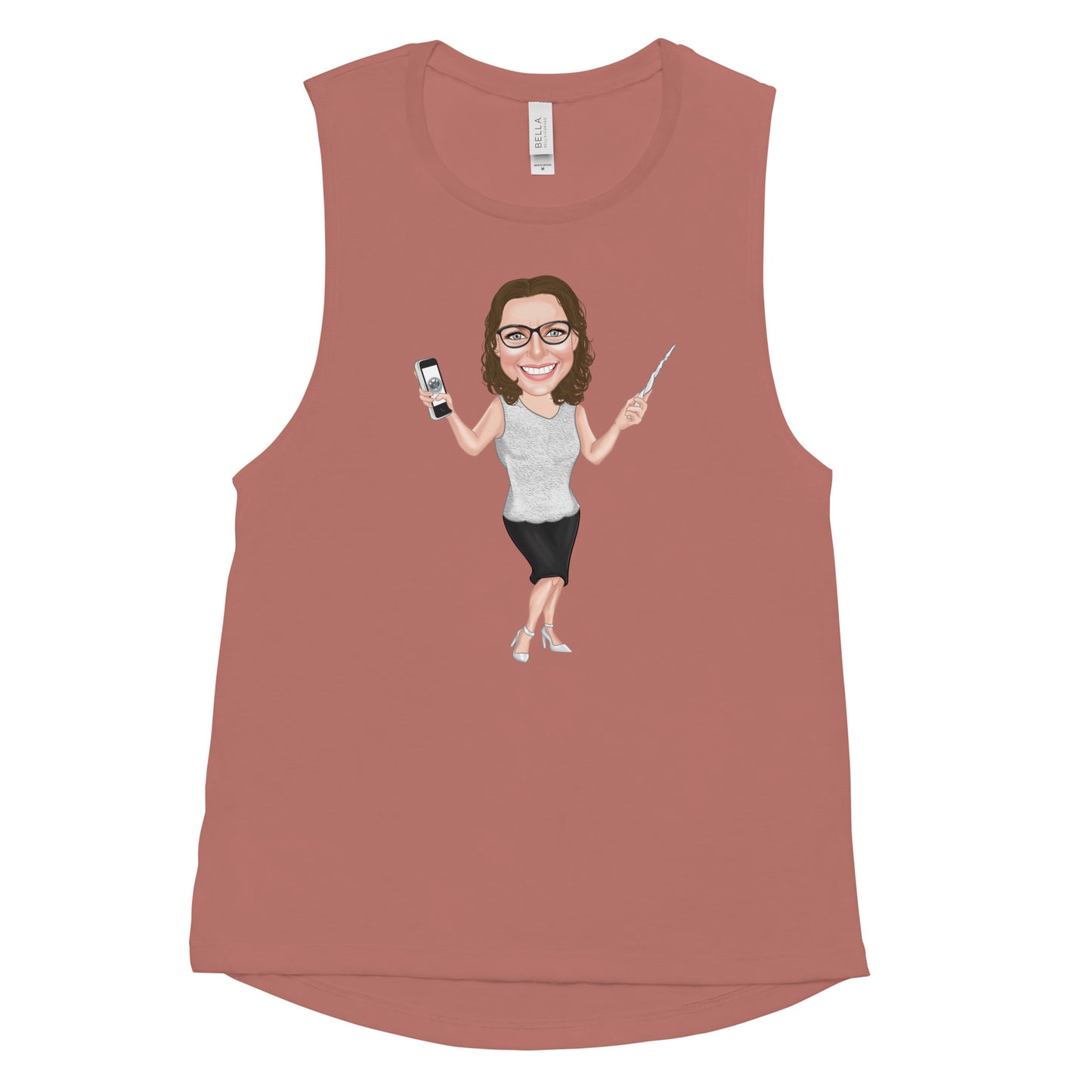 Atlas Scribe ladies’ muscle tank