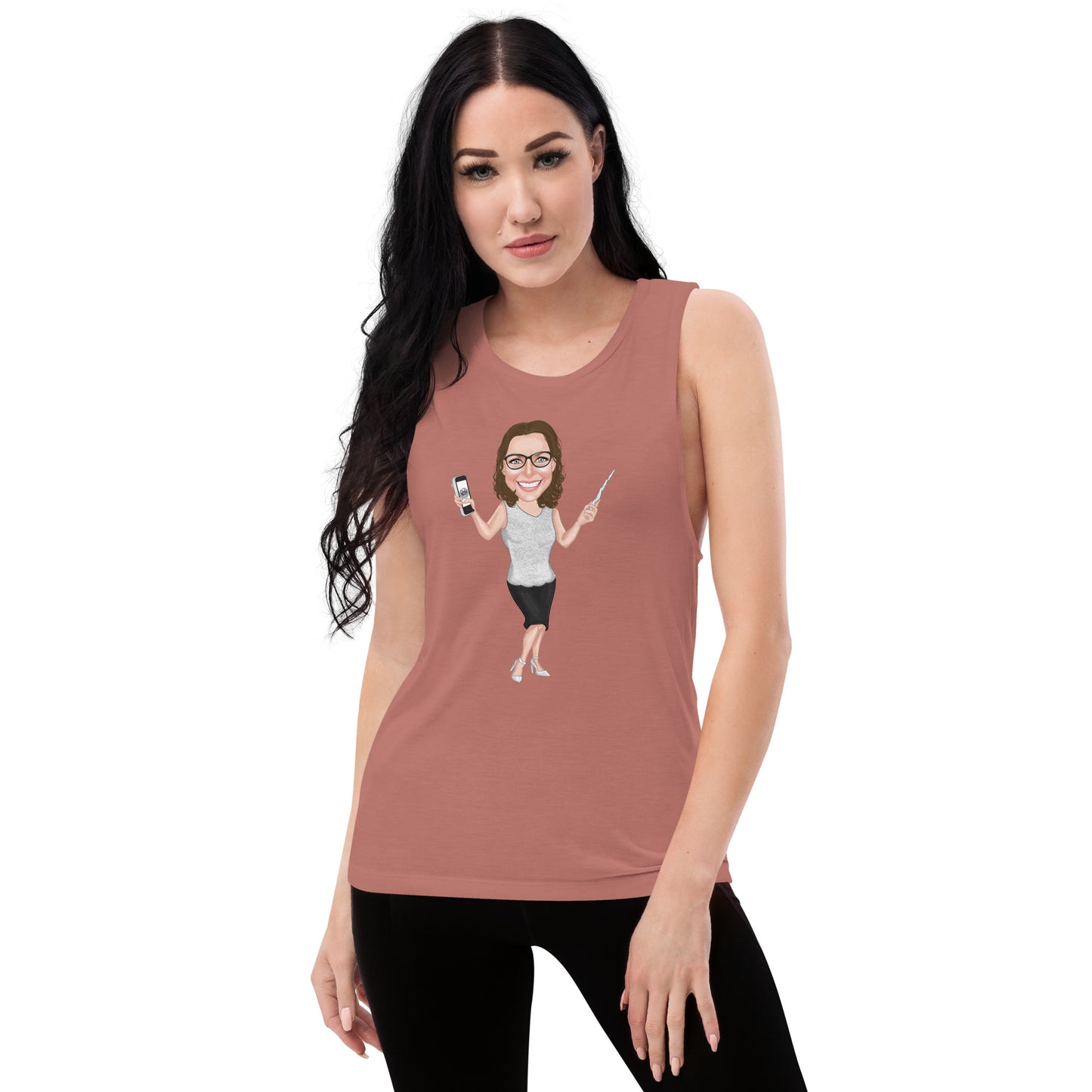 Atlas Scribe ladies’ muscle tank