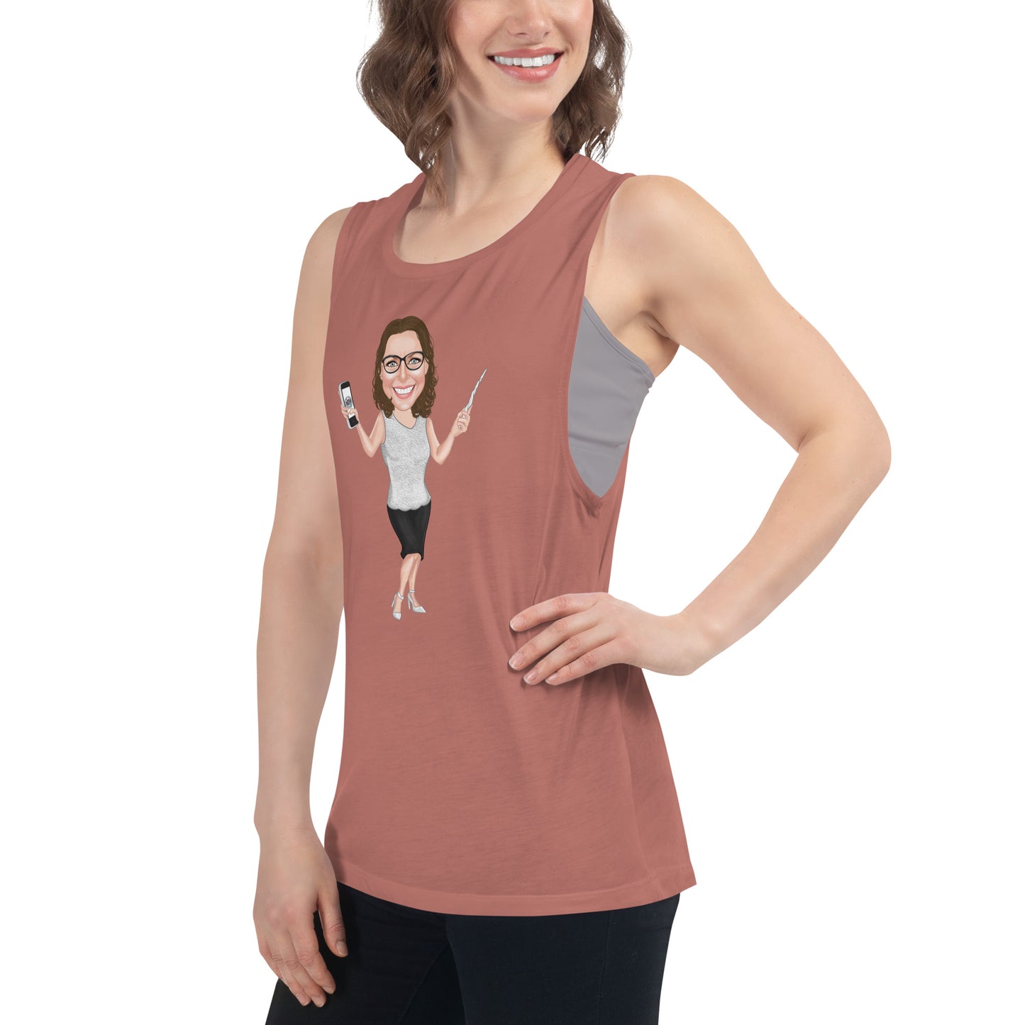 Atlas Scribe ladies’ muscle tank