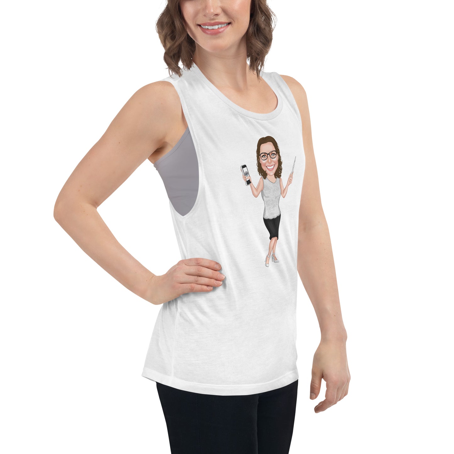Atlas Scribe ladies’ muscle tank